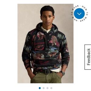 Polo by Ralph Lauren Men's Multicolor Graphic Hoodie